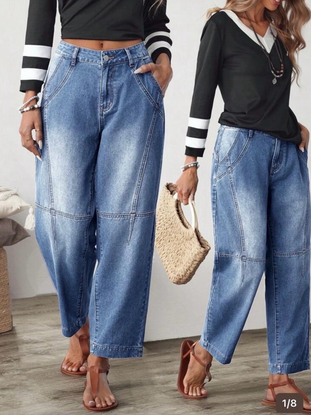 Classic High-Waist Blue Women’s Jeans - Relaxed Fit